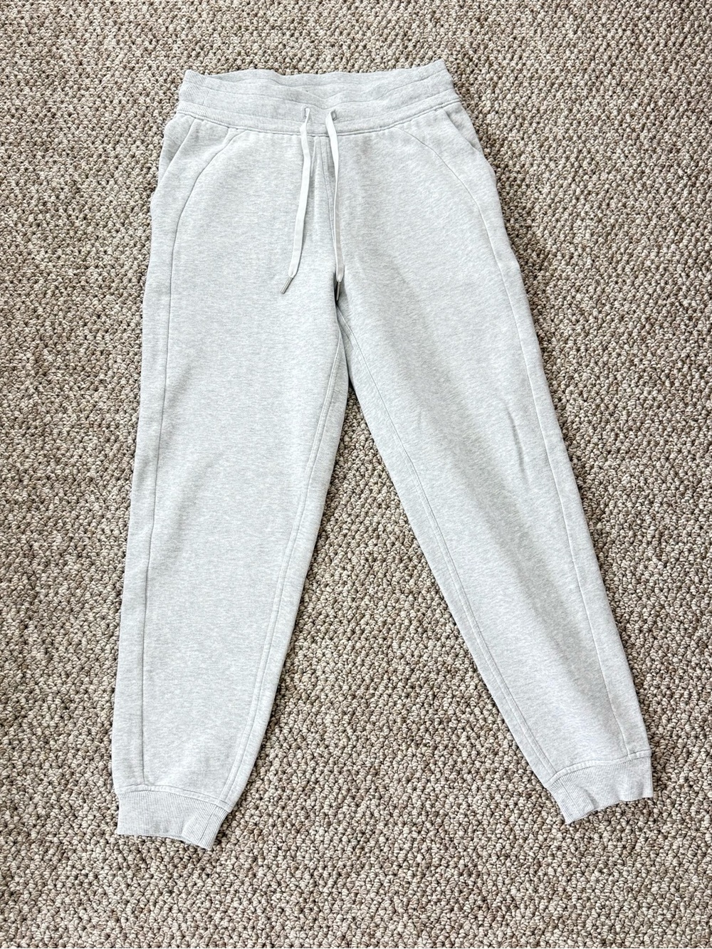 lululemon athletica Heather Light Gray Jogger Sweatpants